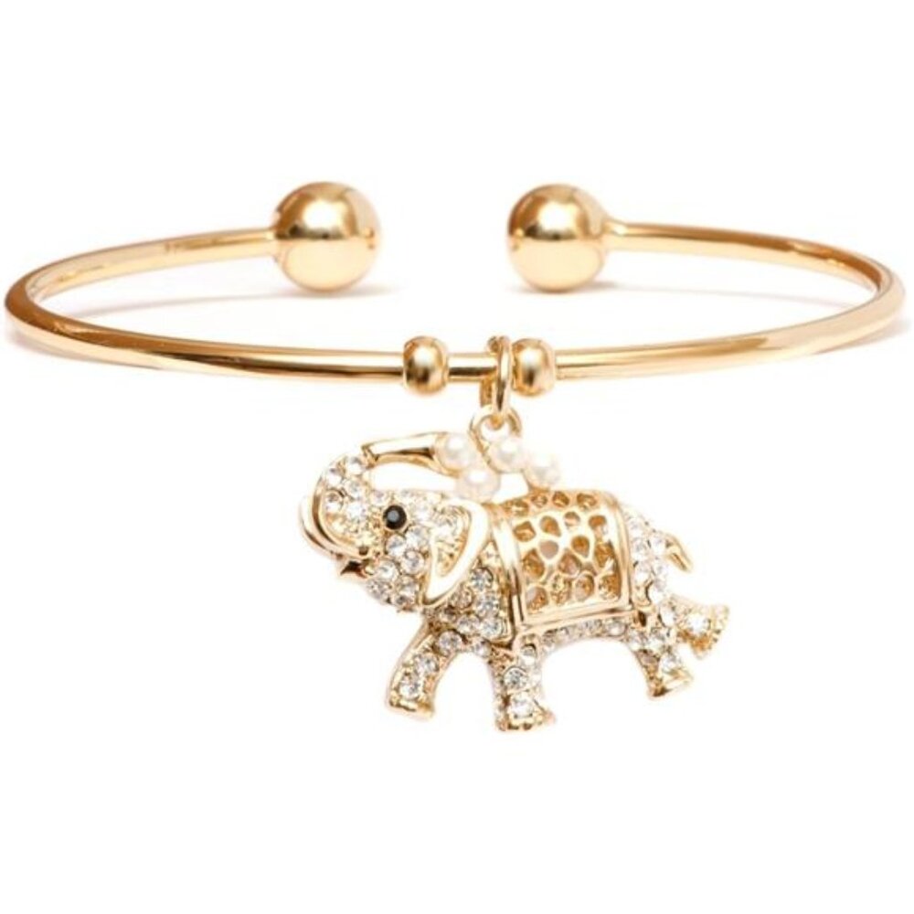 Crystal Charm Bangle